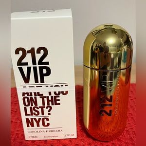 Carolina Herrera 212 VIP EMPTY Bottle + Box